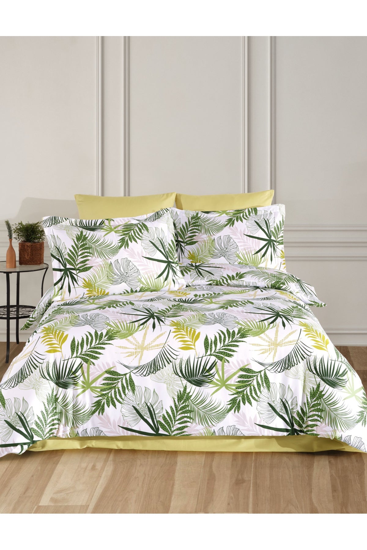 Saten %100 Pamuk Nevresim Takımı Tropical | Çarşaflı