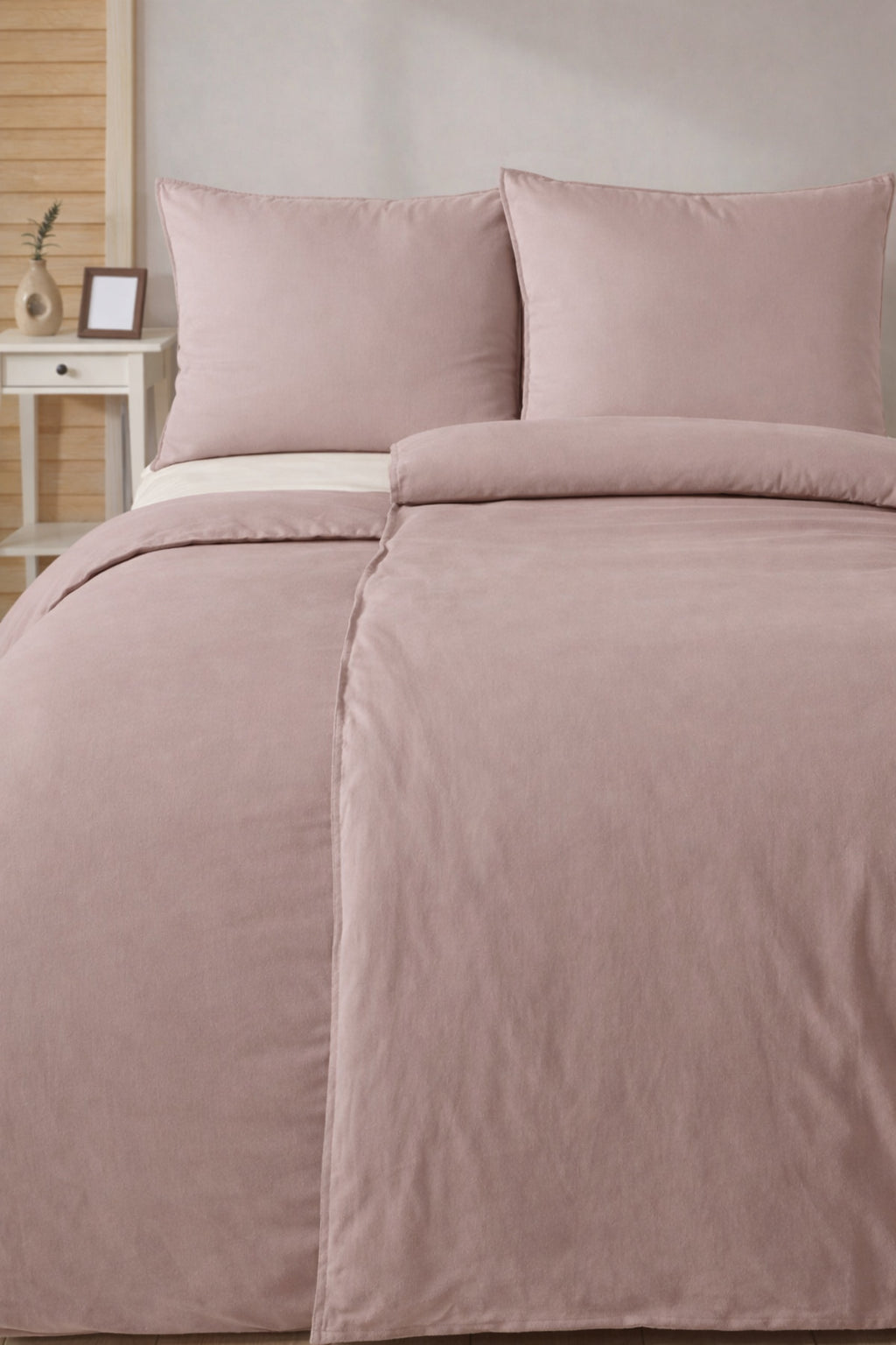 Yıkanmış Doğal Pamuk Nevresim Takımı | Washed Cotton | %100 Pamuk | ( Çarşaflı )