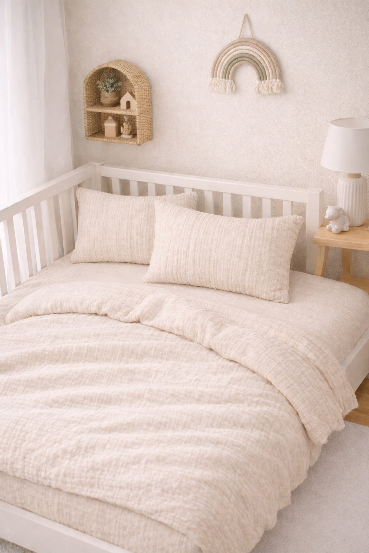 Müslin Bebek Nevresim Takımı %100 Pamuk ( 2 Kat )