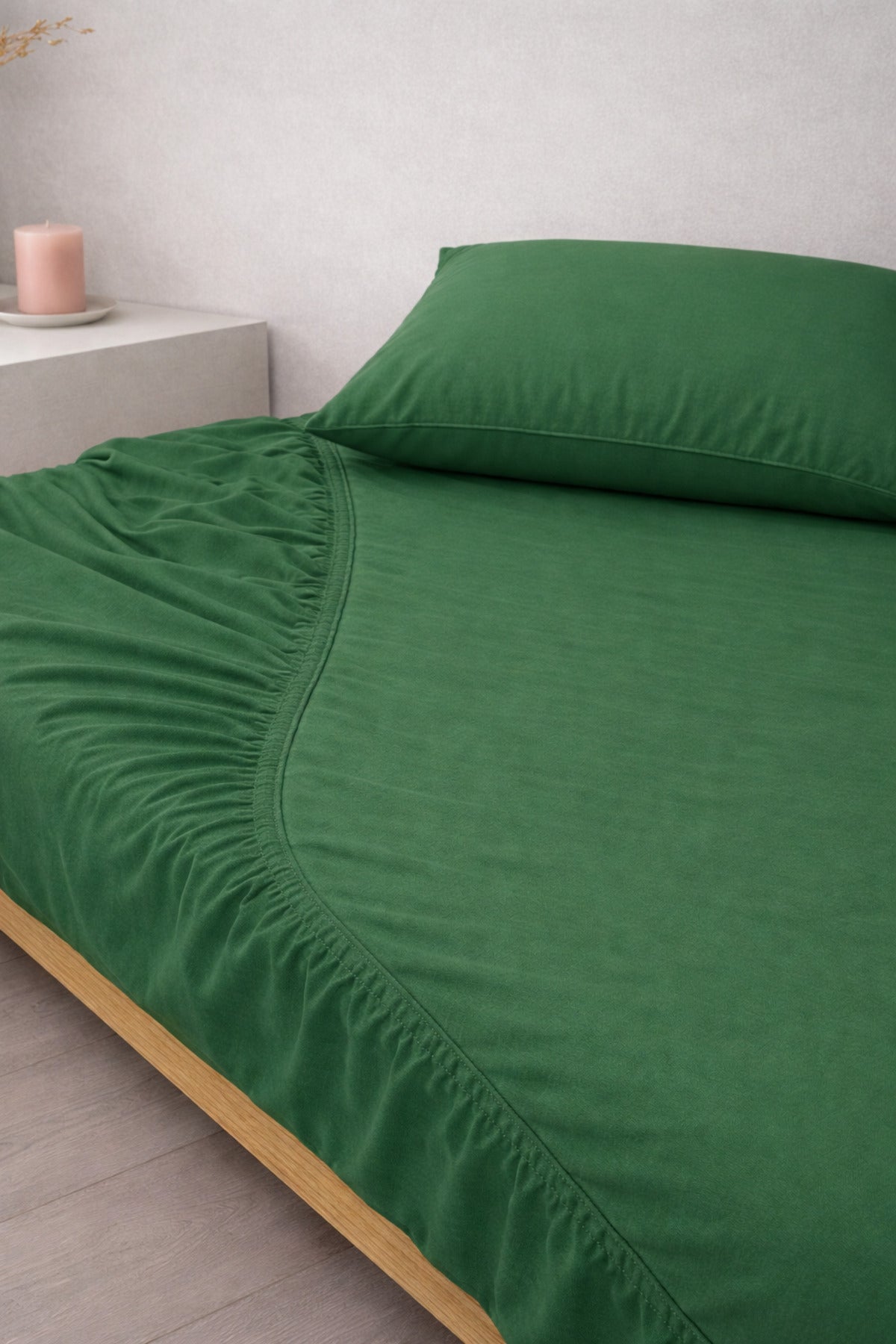 Ranforce %100 Pamuk Lastikli Fitted Çarşaf Seti | Yastık Kılıflı — Barkod 8682856040830