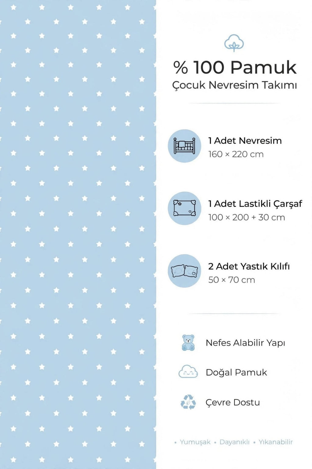 Penguin %100 Pamuk Ranforce Çocuk Nevresim Takımı