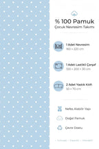 Penguin %100 Pamuk Ranforce Çocuk Nevresim Takımı
