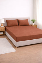 Saten %100 Pamuk 210 TC | 82 Tel Lastikli Fitted Çarşaf Seti | Yastık Kılıflı | Tek ve — Barkod 8682856035683