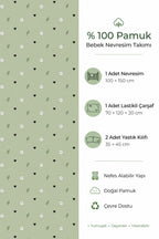Panda %100 Pamuk Ranforce Bebek Nevresim Takımı