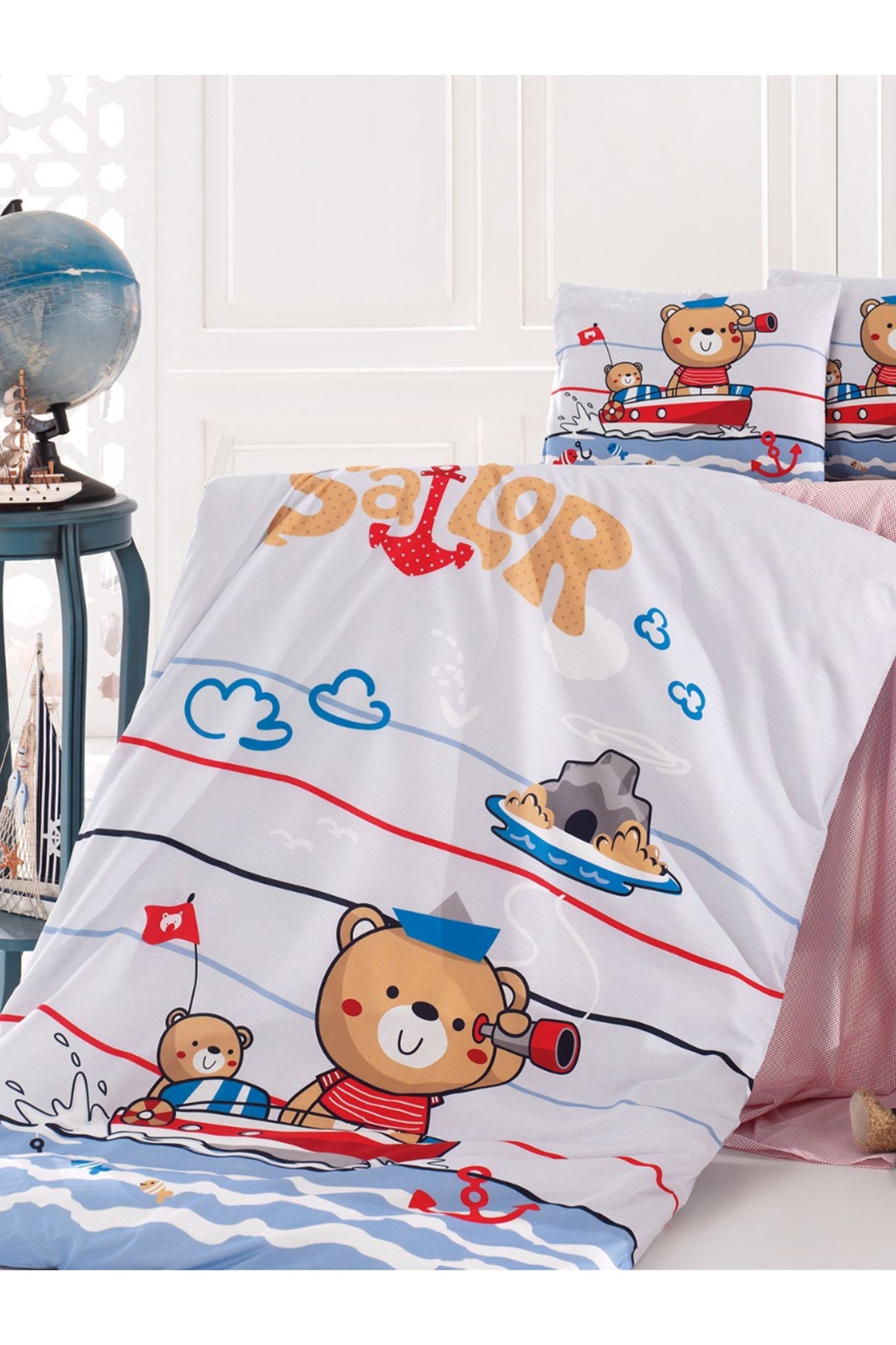 Sailor %100 Pamuk Ranforce Bebek Nevresim Takımı
