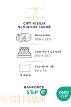 Ranforce Willow %100 Pamuk Nevresim Takımı | Çarşaflı