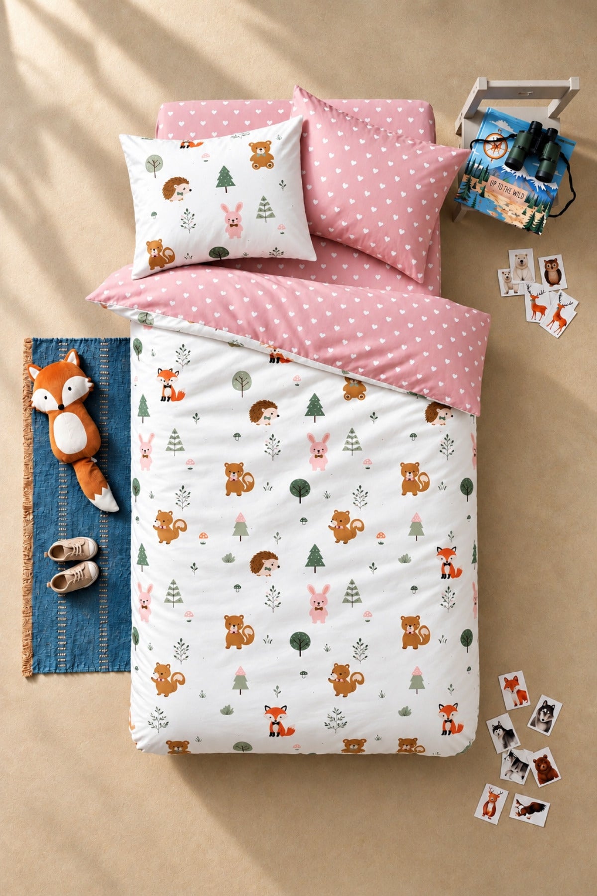 Pretty Animals %100 Pamuk Ranforce Çocuk Nevresim Takımı