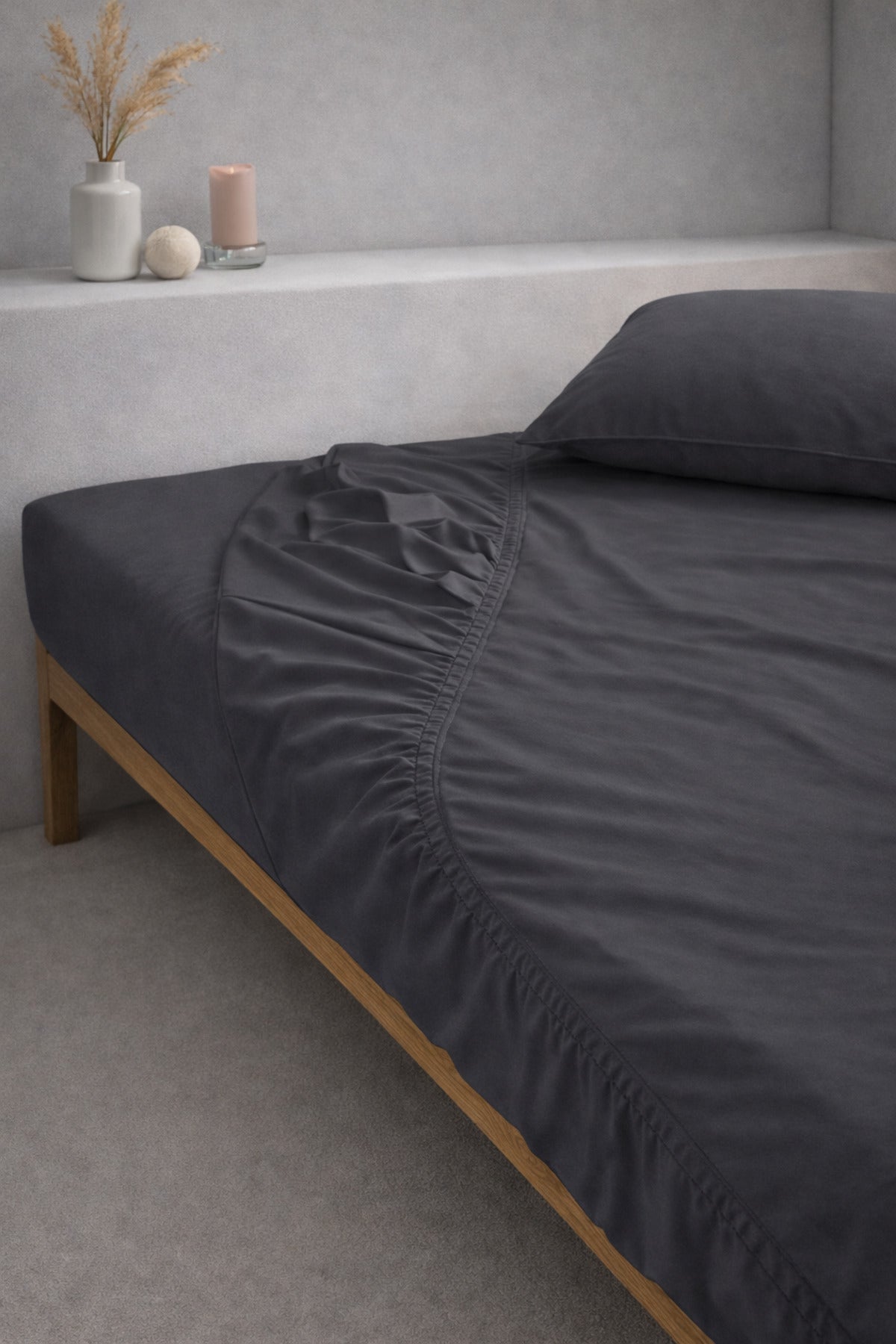 Ranforce %100 Pamuk Lastikli Fitted Çarşaf Seti | Yastık Kılıflı