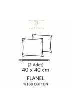 Dekoratif Kırlent % 100 Pamuk Flanel Pazen Christmas Green