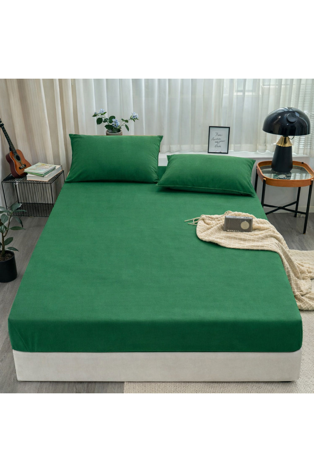 Ranforce %100 Pamuk Lastikli Fitted Çarşaf Seti | Yastık Kılıflı — Barkod 8682856040786