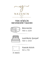 Ranforce Yetta %100 Pamuk Nevresim Takımı | Çarşaflı