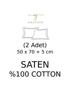 Saten %100 Pamuk Oxford Yastık Kılıfı Karen