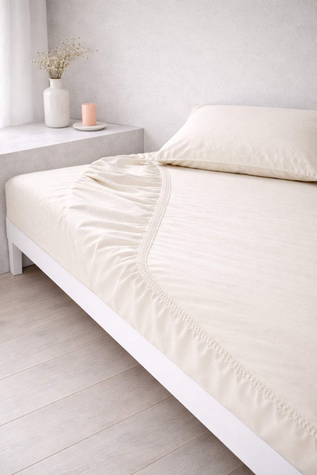Ranforce %100 Pamuk Lastikli Fitted Çarşaf Seti | Yastık Kılıflı