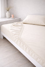 Ranforce %100 Pamuk Lastikli Fitted Çarşaf Seti | Yastık Kılıflı