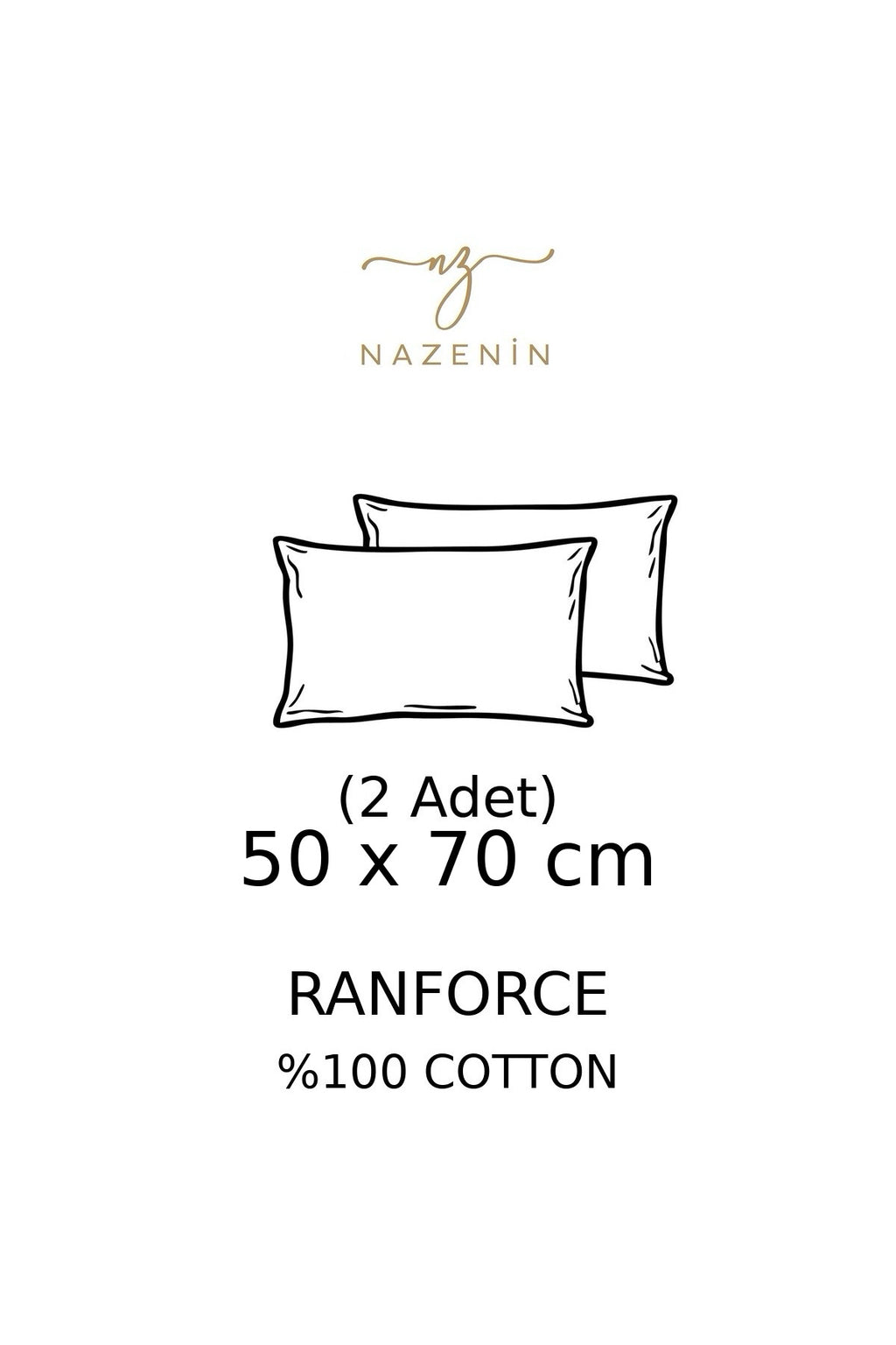 Ranforce %100 Pamuk Yastık Kılıfı Miracle Red