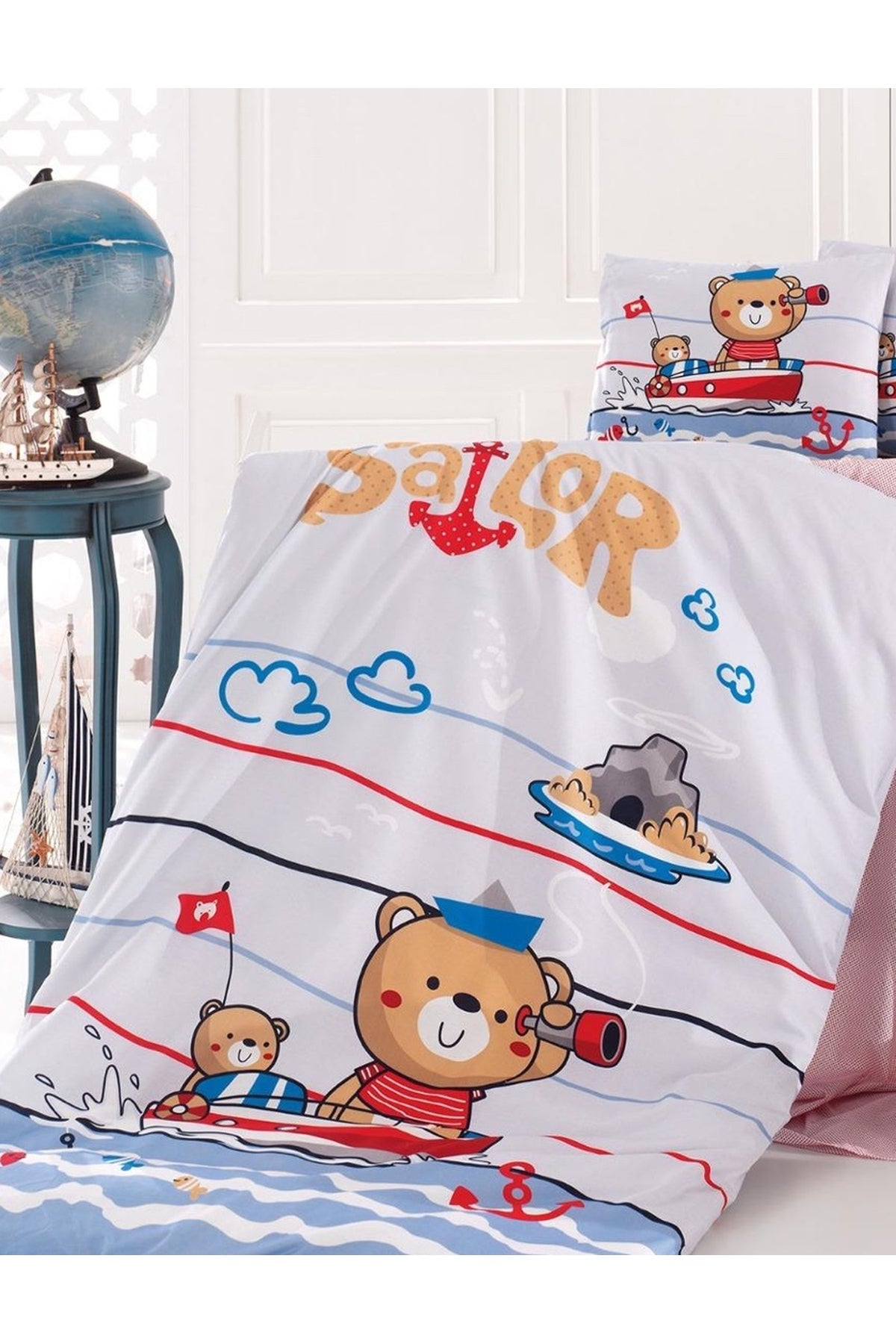 Sailor %100 Pamuk Ranforce Bebek Nevresim Takımı