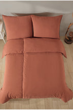 Yıkanmış Doğal Pamuk Nevresim Takımı | Washed Cotton | %100 Pamuk | ( Çarşaflı )