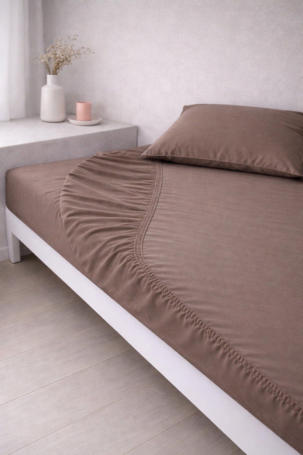 Ranforce %100 Pamuk Lastikli Fitted Çarşaf Seti | Yastık Kılıflı