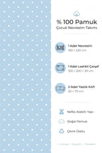 Airplane %100 Pamuk Ranforce Çocuk Nevresim Takımı