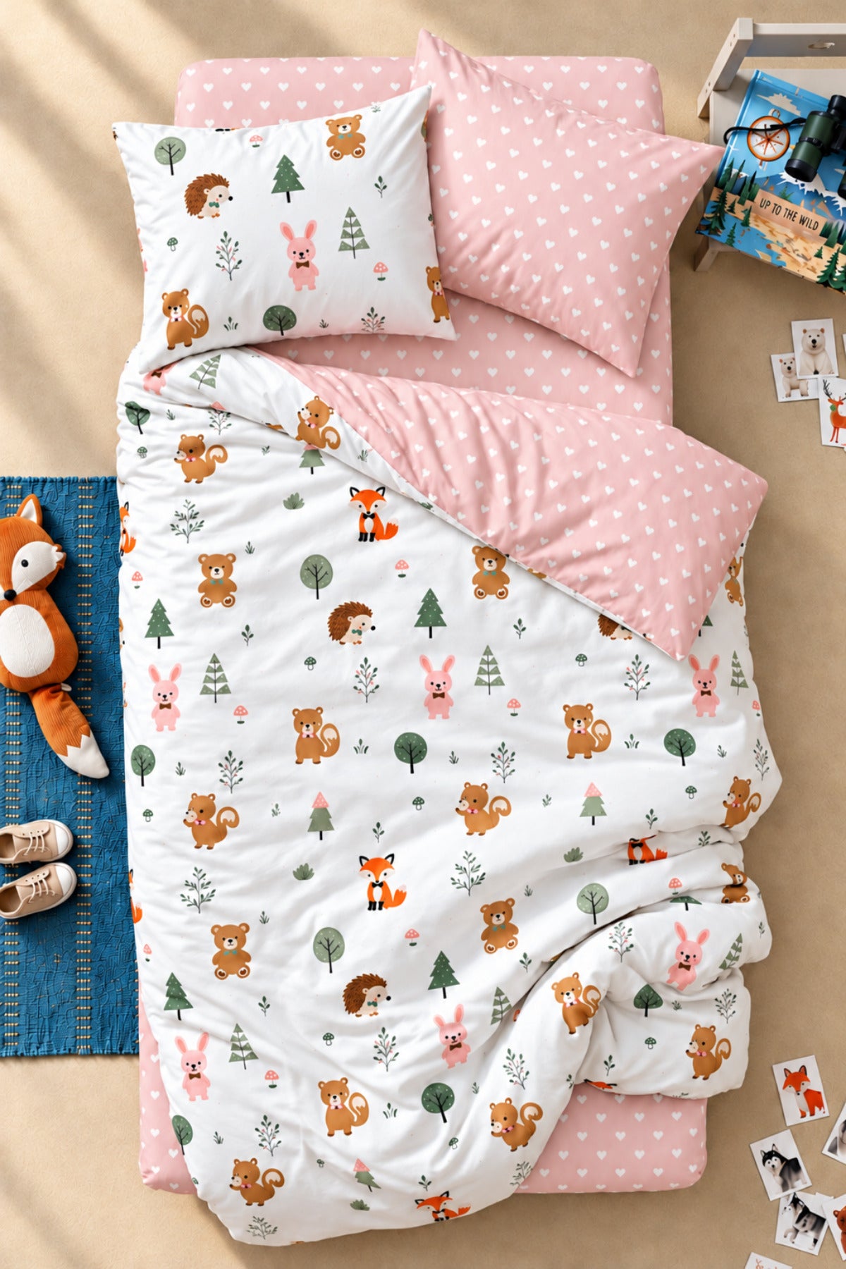 Pretty Animals %100 Pamuk Ranforce Çocuk Nevresim Takımı